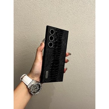 個性時尚高檔蔚萊皮質適用三星s24ultra手機殼新款GalaxyS24個性s24+高級感s23u網紅s23+防摔S22plus保護套女