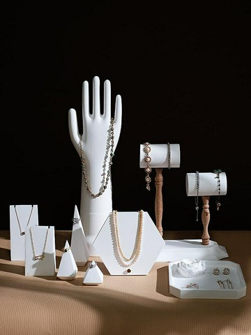 飾品展示 飾品收納 首飾展示 首飾收納 首飾展示架石膏復古手鐲架手鏈項鏈架戒指托飾品陳列拍攝道具擺件