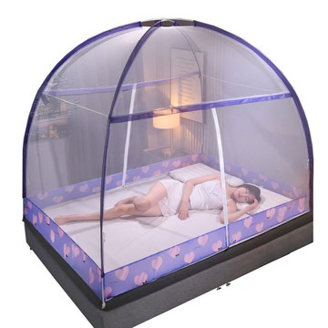 折疊蚊帳年新款蚊帳家用方便拆洗免安裝雙門學生宿舍蒙古包