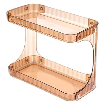 ✨可開發票#雙層置物架衛生間臺麵儲物架多層組閤收納化妝品浴室水乳收納架子#免運