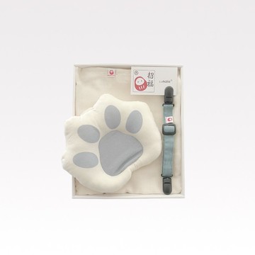 Nizio招福掌隨身枕包巾禮組(3色可選) 新生禮 彌月禮 哺乳枕