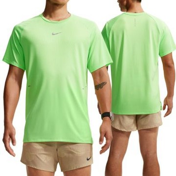 Nike As M Nk Af Stride SS Top 男款 螢光綠色 輕盈 透氣 跑步 短袖 IH0746-702