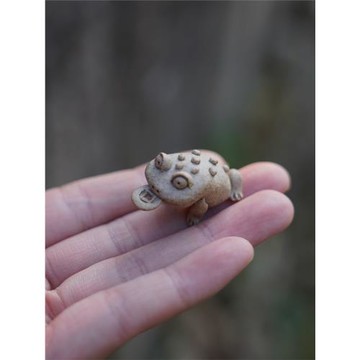 銅錢蛙茶寵擺件精品可養茶玩三足金蟾蜍可愛迷你小青蛙陶瓷