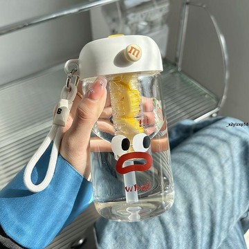 🎗水杯 水瓶 新款高硼硅玻璃杯子ins高顏值學生宿舍便攜帶茶漏泡茶喝水杯