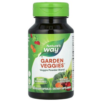 Nature's Way, Garden Veggies™，蔬菜粉混合物，60 粒全素膠囊