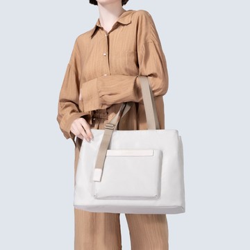 KINGSONS 質感緞面-隨行雙層大容量托特包