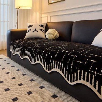 多巴胺異形沙發墊2025新款四季通用直排坐墊子防滑沙發套罩蓋布巾