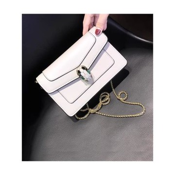歐洲站質感ins鏈條包2025新款時尚真皮女包迷你小方包單肩斜挎包