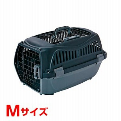 [ペティオ]Petio 2ドア スマイルキャリー ブラック M 4903588220258 #w-154909-00-00 犬用品 キャリー・バッグ キャリーコンテナ 防災セ