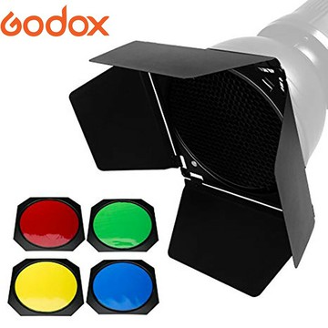 【eYe攝影】GODOX 神牛 四頁片遮光罩 色溫片 蜂巢 BD-04 保榮卡口 Bowens 蜂巢罩 棚燈 集光罩