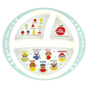 Skater 竹纖維美耐皿分隔餐盤 3格 430ml  1個  汪汪隊