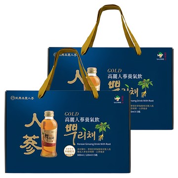 EBICHE 高麗人蔘養氣飲5瓶禮盒  600ml  2盒
