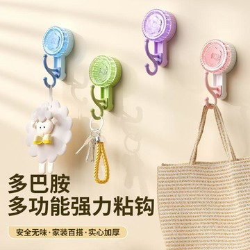 💥隔日達+台灣倉出貨8H💥多巴胺吸盤掛鉤免打孔強力承重粘膠門後無痕掛衣鉤衛生間毛巾粘鉤