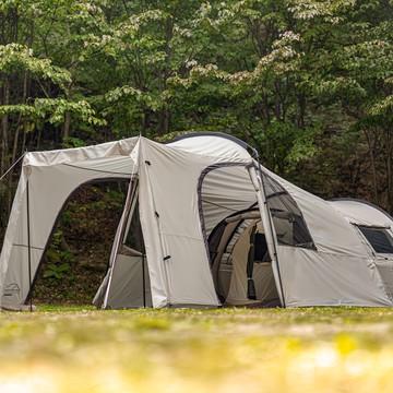 IDOGEN Mount Pro L 兼容車邊對接庇護帳篷 大型 P3 淺灰色 3-4人用  3-4人