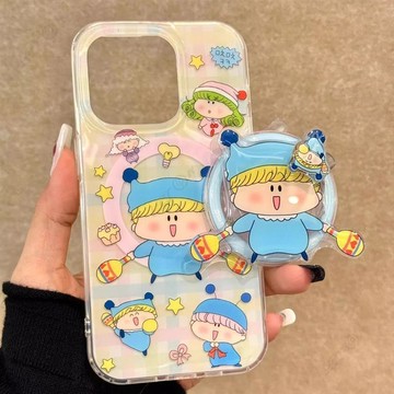 【Upton】可愛 卡通 魔法咪路咪路 磁吸 支架手機殼 適用iphone16 15 14 pro max 13 12