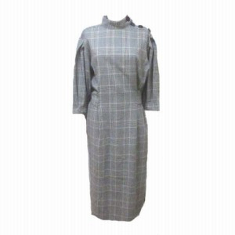 中古 ザラウーマン Zara Woman ワンピース ロング マキシ丈 7分袖 七分袖 グレンチェック ハイネック L 175 96a 黒 白 ブラック 通販 Lineポイント最大1 0 Get Lineショッピング