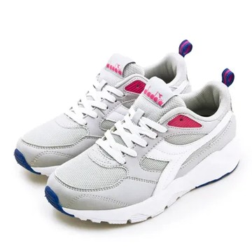 【女】DIADORA 迪亞多那  運動生活時尚慢跑鞋 潮流復古系列 灰白桃 33680