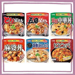 丸美屋 レンジで簡単!ごはん付きシリーズ アソート詰め合わせ 6食