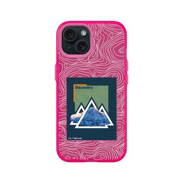 iPhone 15 Clear 粉漾桃 - Discovery - 山的紋路