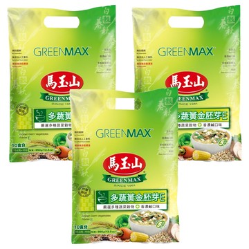 馬玉山 多蔬黃金胚芽E 沖泡粉 嚴選多種蔬菜穀物 香濃鹹口味  35g  10包  3袋