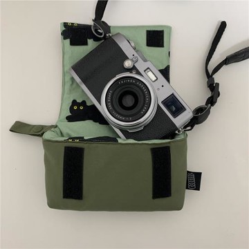 seven kitty 自由可愛小貓 ins復古便攜戶外相機卡片機CCD收納包