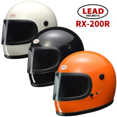 (LEAD)バイク用ヘルメットフルフェイス RX-200R ブラックフリーサイズ