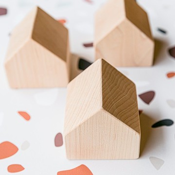【小房子】好看原木擺飾 可DIY彩繪