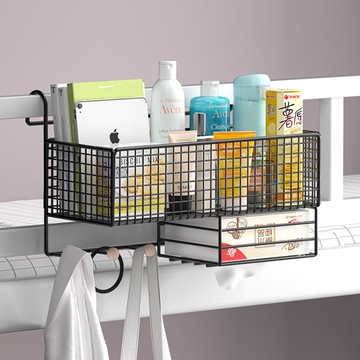 樂天精選 床頭置物架收納大學生宿舍神器女生寢室床上住校上鋪下鋪床邊掛籃
