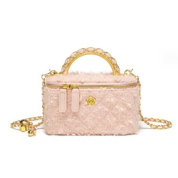 Sp house 法式巴黎單肩斜背手提女用化妝包(2色可選)