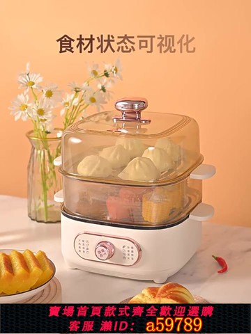 【台灣公司 可打統編】110V不銹鋼電蒸鍋家用多功能電火鍋蒸煮一體多層電蒸箱小型蒸汽鍋