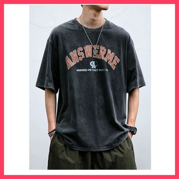 『ATC』 中古感 高品質柔棉完美版型 洗色短袖 寬鬆 OVERSIZE 落肩 嘻哈 美式