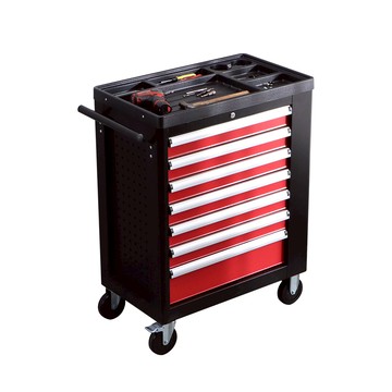 LOGIS 加厚重型七抽+側櫃 五金工具車 【TZ7R】