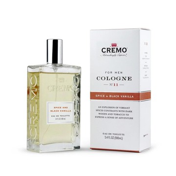 【紳士用品專賣】美國 Cremo - 經典古龍香水（菸草雪茄）SPICE & BLACK VANILLA 男士香氛 / 體香