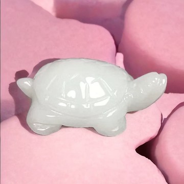 【吉祥‧長壽】白翡翡翠烏龜擺飾 | 天然緬甸玉翡翠A貨 | 送禮