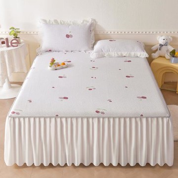 A類涼感冰豆豆床裙席涼席冰絲親膚涼感母嬰兒童夏季通用廠家批發