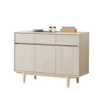 唯熙傢俱-菲卡年輪白4尺餐櫃