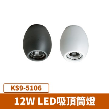 LED 12W吸頂筒燈 F27-KS9-5106