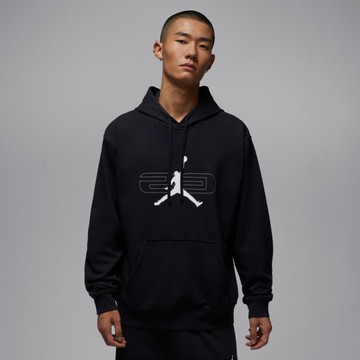 NIKE AS M J SPRT CSVR GFX FLC PO 黑色 喬丹 長袖帽T 男款 穿搭 HQ8695-010