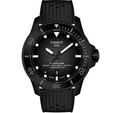 TISSOT 官方授權 Seastar 2000 海洋之星600米潛水機械錶 百貨周年慶-灰/44mm T1209073705100