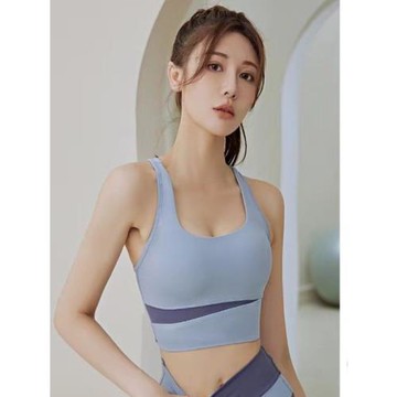 運動內衣女防震防下垂跑步瑜伽服套裝高強度美背背心文胸健身上衣