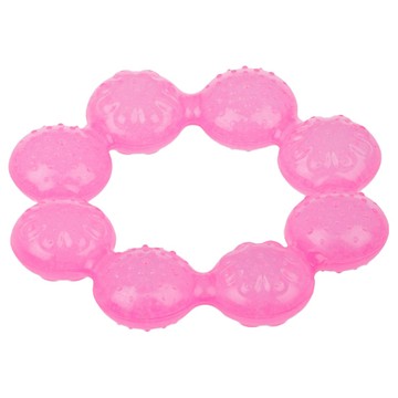 Nuby 冰膠固齒器  固齒器  粉圈圈  1個