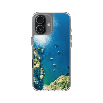 iPhone 17 Clear Case（相機按鈕） 透明 - LOOK！多看我一眼 LOOK! Nature Seeks Attention - 大自然的傑作（蔚藍海岸）