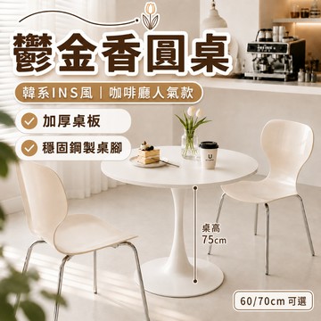 ⚠️少數尾單&早鳥優惠💥韓系ins小圓桌 鬱金香圓桌 圓桌 洽談桌 餐桌桌子 白色桌子 ins圓桌 咖啡桌 接待桌