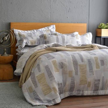 【寶松Royal Cover】60支萊賽爾天絲 加大床包枕套三件式組 台灣製(簡約格紋)