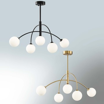 白玉玻璃半吸頂燈 A02-06-70291、70292