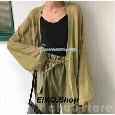 シアーカーディガン夏用カーディガンレディース夏薄手春夏サマーカーディガン大きいサイズ3l羽織もの長袖ドルマンシンプルゆったり 通販 Lineポイント最大get Lineショッピング