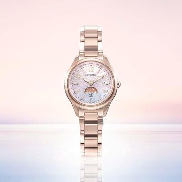 CITIZEN 星辰錶 xC 大地系列 黃昏海岸 鈦金屬 電波錶 女錶 聖誕節 禮物-29mm EE1004-65N