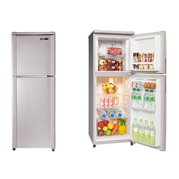 下單回饋10% SAMPO聲寶 140L 經典系列定頻雙門冰箱-紫燦銀 SR-C14Q(R6) 全省安運 送陶瓷雙耳鍋