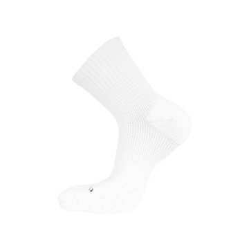 FootSpa足弓萊卡氣墊短襪 - L素白