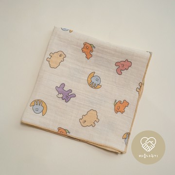 Peekaboo 蒲公英心靈 柔軟手帕｜新生兒 彌月禮 嬰兒 寶寶 擦手巾 韓國童裝